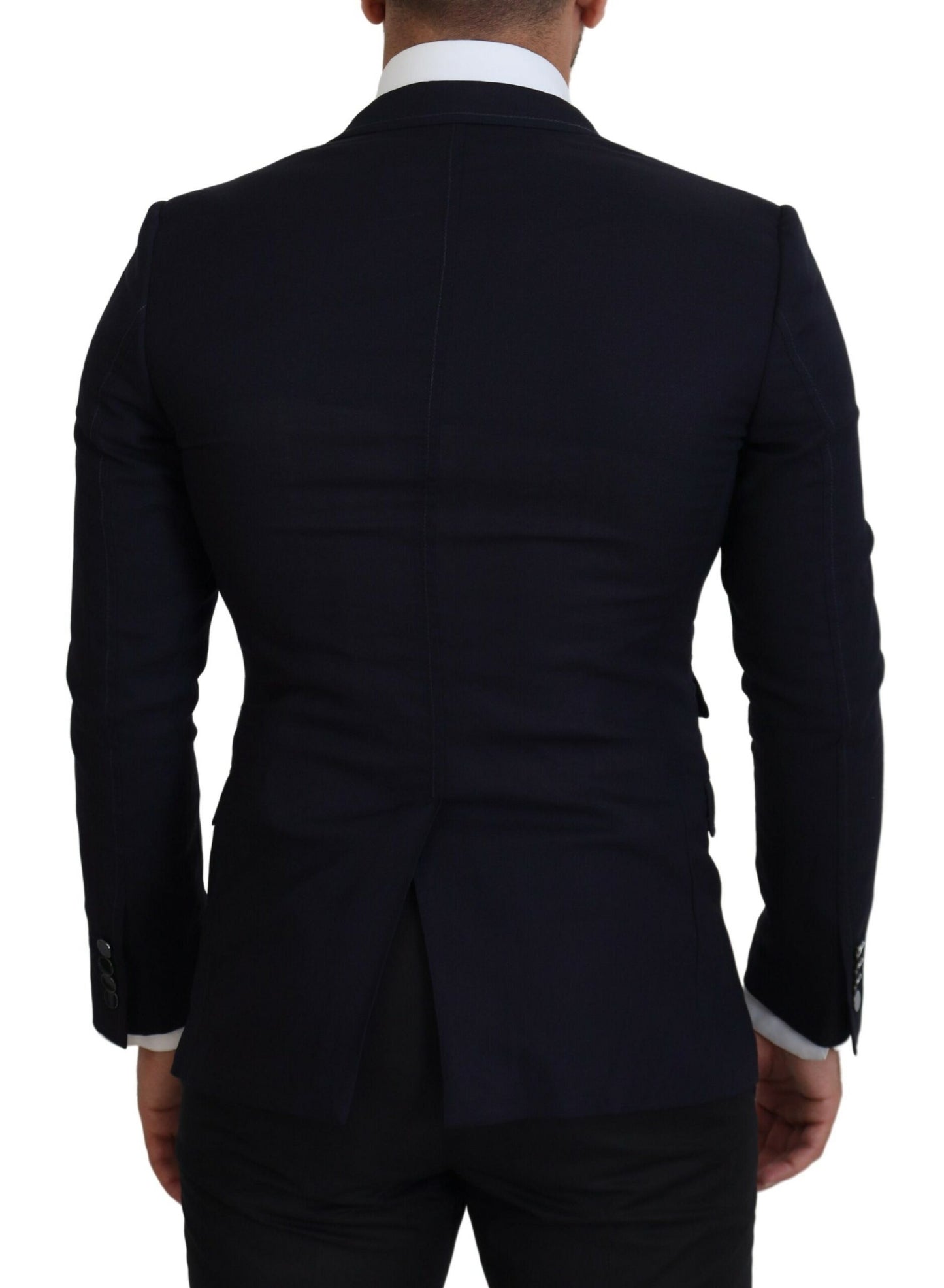Dolce & Gabbana Blauer Taormina Blazer aus Schurwolle