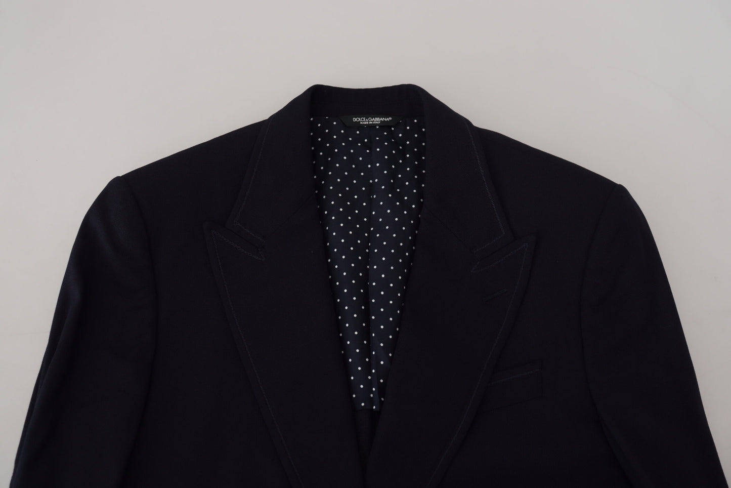 Dolce & Gabbana Blauer Taormina Blazer aus Schurwolle