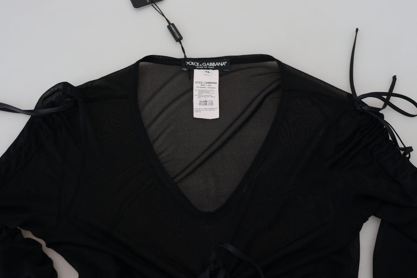 Dolce & Gabbana Schwarzes Viskose Bodycon Etuikleid Midikleid