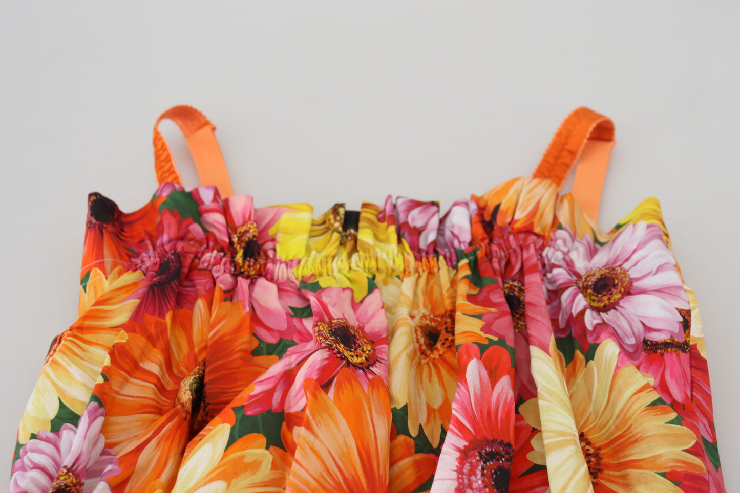 Dolce & Gabbana Bluse Cropped Floral Cotton Tank Top