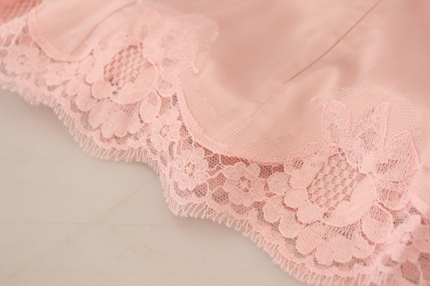 Dolce & Gabbana Pinke florale Spitze ärmelloses Tank-Bluse Top