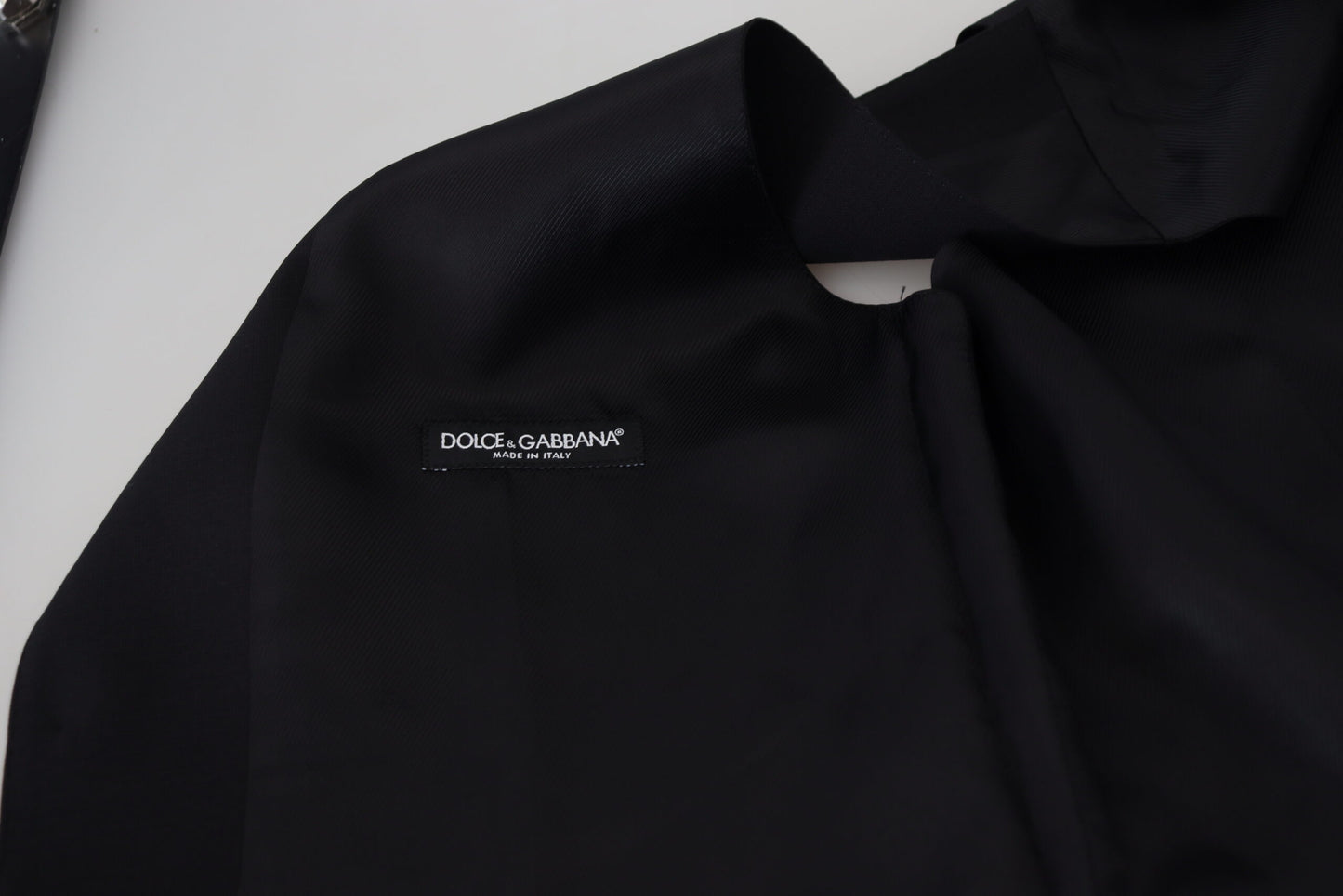 Dolce & Gabbana Schwarze Schurwollweste Formelle Weste