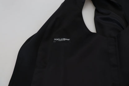 Dolce & Gabbana Schwarze Schurwollweste Formelle Weste