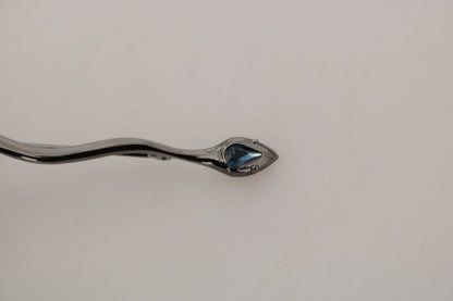 Dolce &amp; Gabbana Elegant brooch in silver with crystal decoration