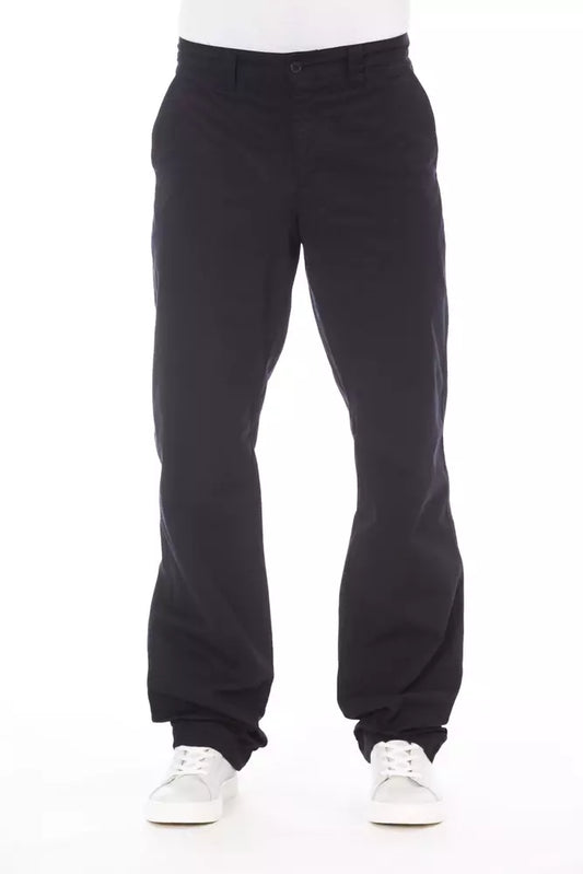 Alpha Studio Blaue Baumwolle Herrenhose