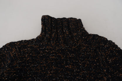 Dolce & Gabbana Brauner Fatto A Mano Rollkragenpullover Pullover