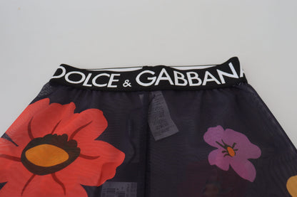 Dolce &amp; Gabbana Elegant floral high waist leggings