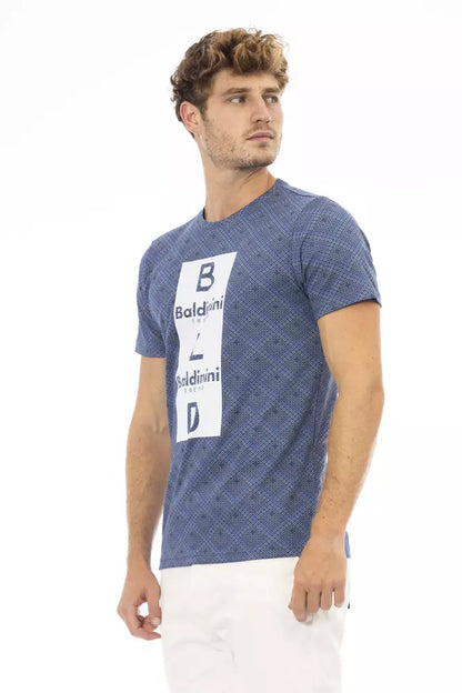 Baldinini Trend Blau Baumwolle Männer T-Shirt