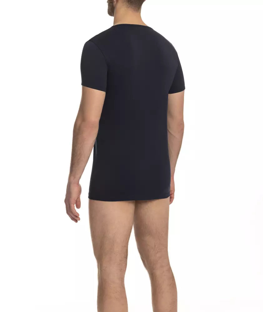 Cavalli Class T-Shirt für Männer aus blauer Baumwolle