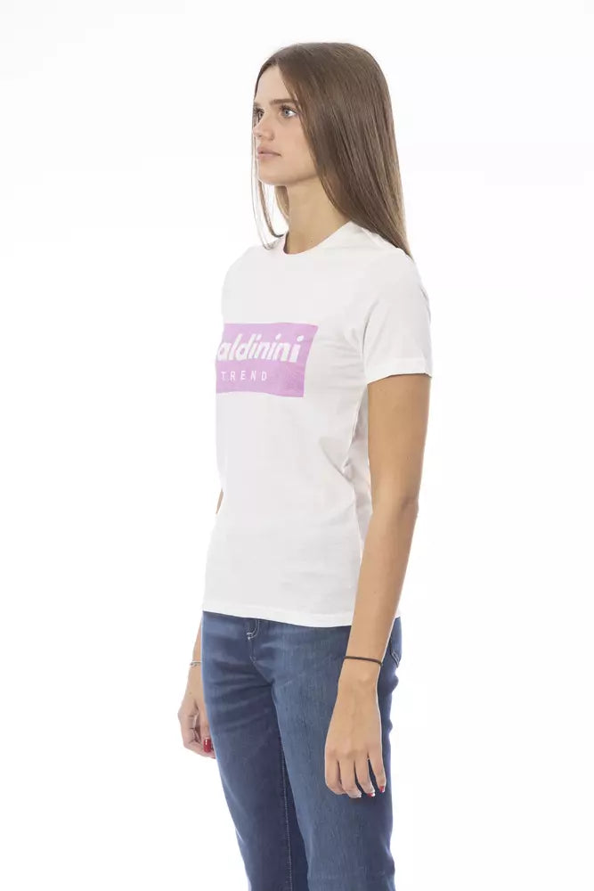 Baldinini Trend White Cotton T-Shirt for Women