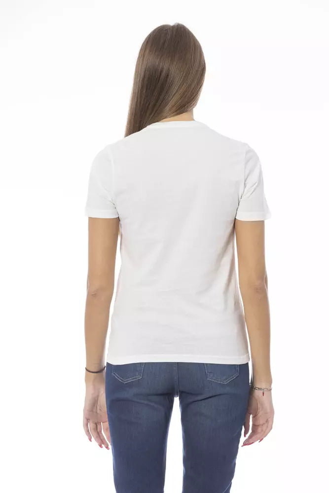 Baldinini Trend White Cotton T-Shirt for Women
