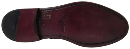 Dolce & Gabbana Braun Leder Chelsea Herren Stiefel Schuhe
