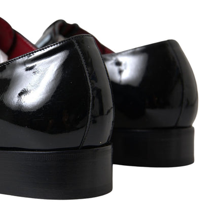 Dolce & Gabbana Schwarze Lackleder-Schuhe