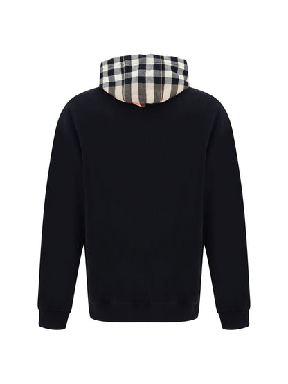 Burberry Eleganter schwarzer Samuel-Hoodie in Übergröße
