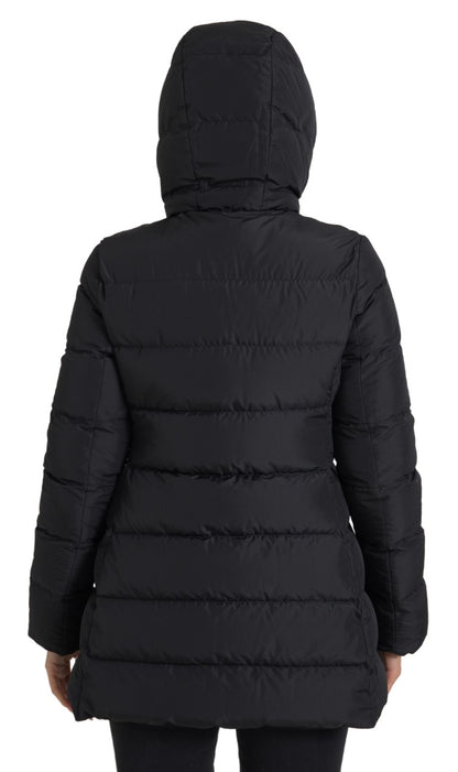 Dolce & Gabbana Schwarze Polyester-Wendejacke mit Kapuze