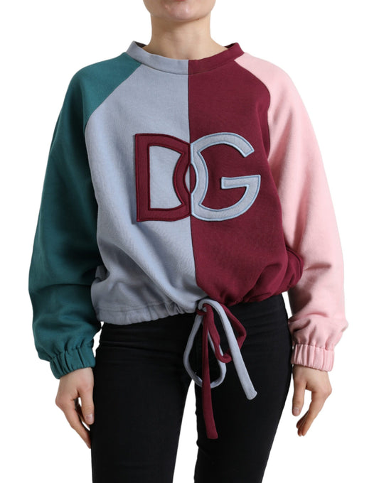 Dolce &amp; Gabbana Elegant multicolor cotton round neck sweater