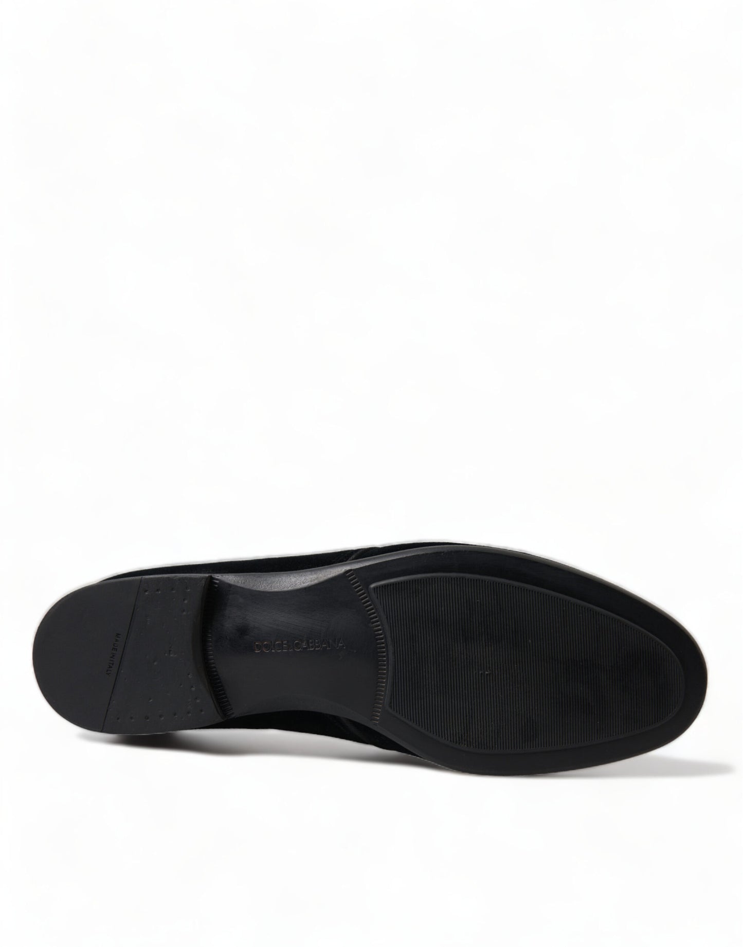 Dolce & Gabbana Schwarze Samtschnürer für formelle Derby-Schuhe