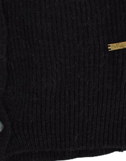 John Galliano Schwarze Wollstrickjacke