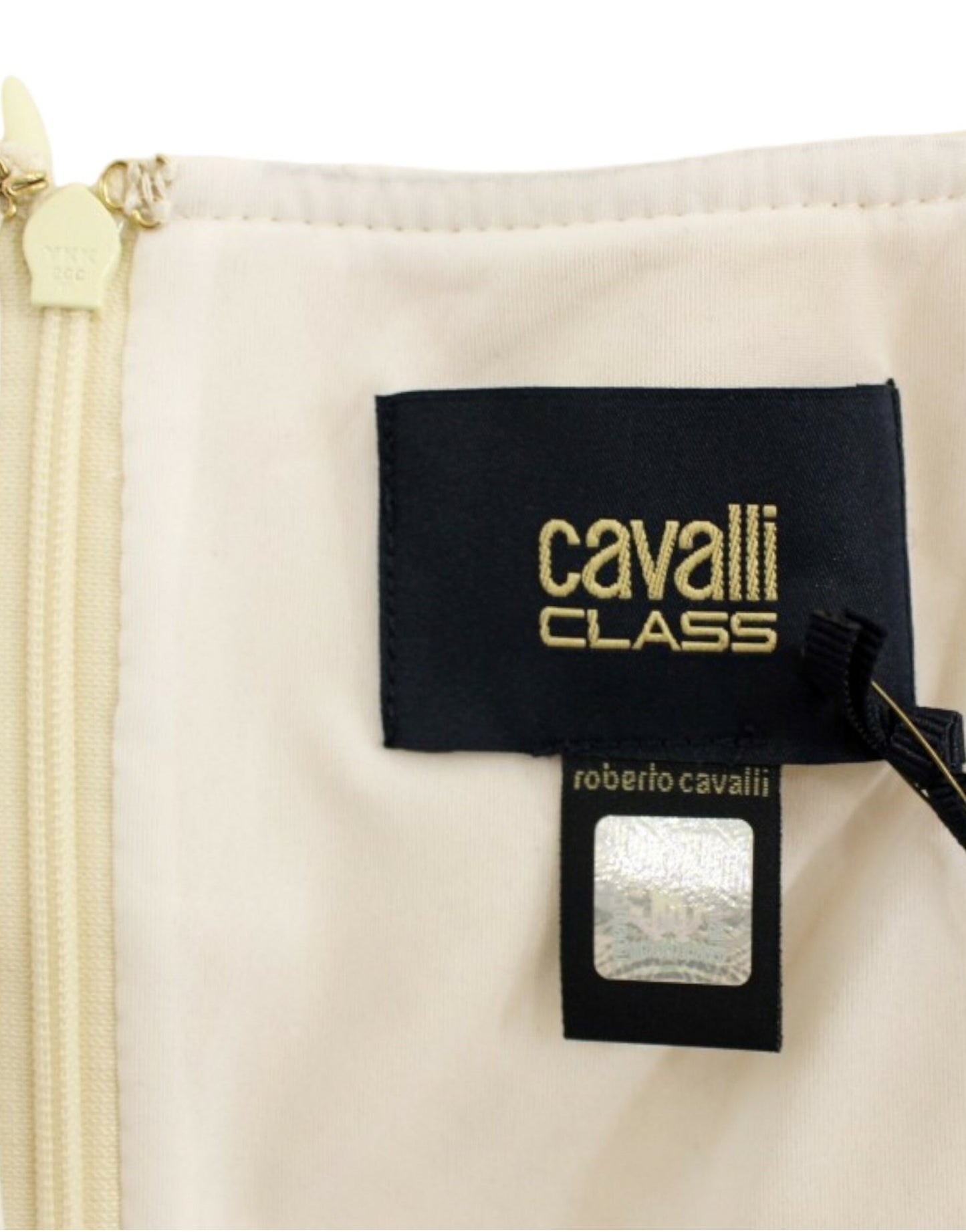 Cavalli Schwarzes Spitzen-Etuikleid