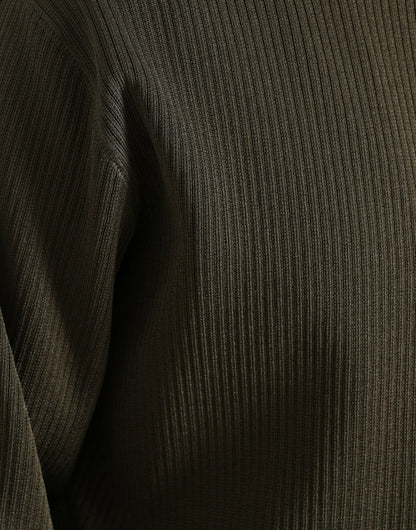 Dolce & Gabbana Grüner Viskose Rundhalsausschnitt Herren Pullover