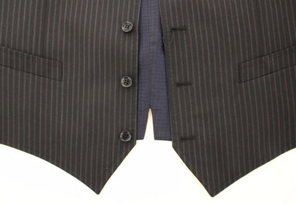 Dolce & Gabbana Graue Stretch-Weste für formelle Anlässe Gilet