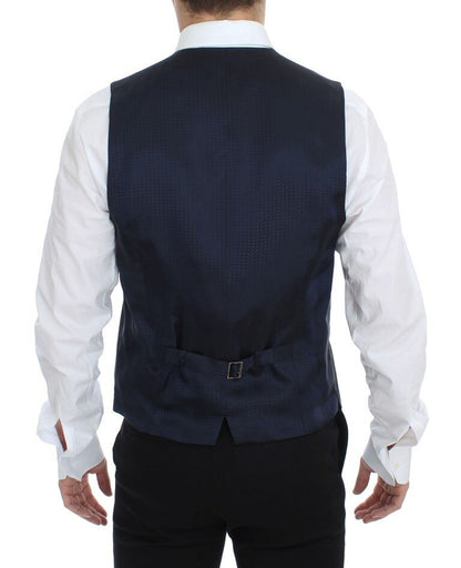 Dolce & Gabbana Graue Stretch-Weste für formelle Anlässe Gilet