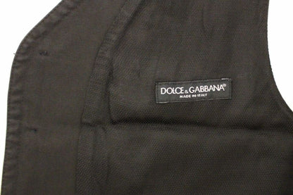 Dolce & Gabbana Schwarzes Baumwollmischung Kleid Weste Gilet