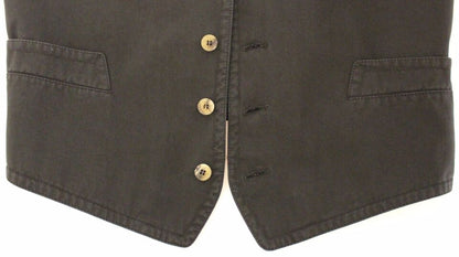 Dolce & Gabbana Schwarzes Baumwollmischung Kleid Weste Gilet
