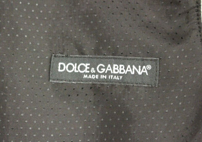 Dolce & Gabbana Graue Logo-Weste aus Wollmischung Weste