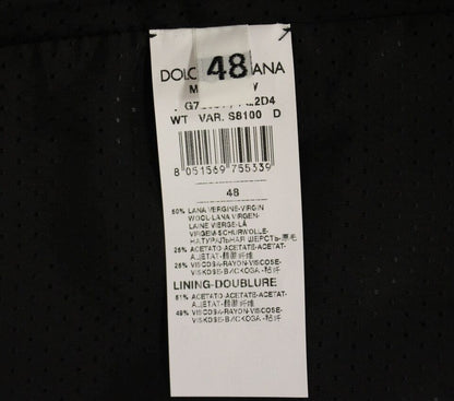 Dolce & Gabbana Graue Wollmischung Weste Gilet Weste
