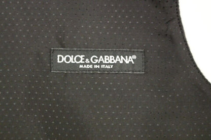Dolce & Gabbana Graue Wollmischung Weste Gilet Weste