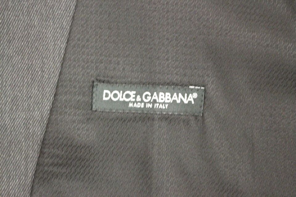Dolce & Gabbana Graue Wolle Formal Dress Vest Gilet Weste