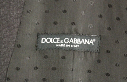 Dolce & Gabbana Graue Wolle Formal Dress Vest Gilet Weste