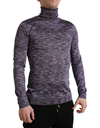 Dolce & Gabbana Blaulila Rollkragenpullover Pullover