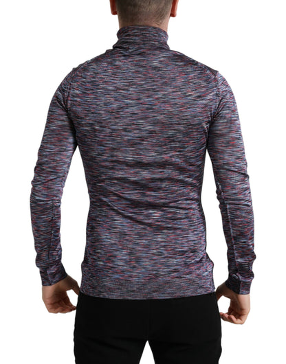 Dolce & Gabbana Blaulila Rollkragenpullover Pullover