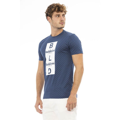 Baldinini Trend Blau Baumwolle Männer T-Shirt