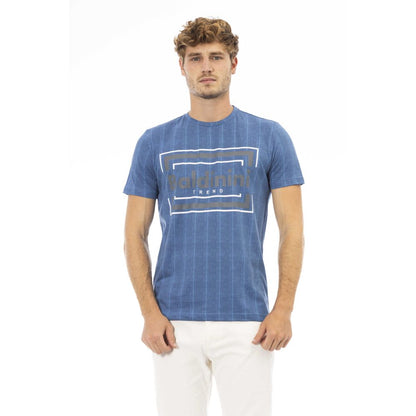 Baldinini Trend Blau Baumwolle Männer T-Shirt