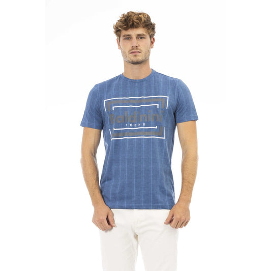 Baldinini Trend Blau Baumwolle Männer T-Shirt