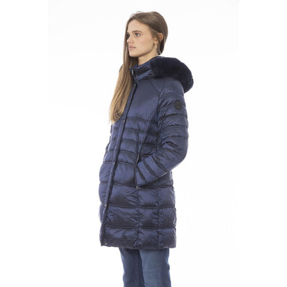 Baldinini Trend Hellblaue Polyester Damen Jacke