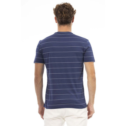 Baldinini Trend Blau Baumwolle Männer T-Shirt