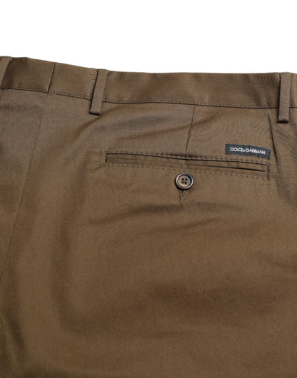 Dolce & Gabbana Braun Baumwolle Stretch Männer Bermuda Shorts
