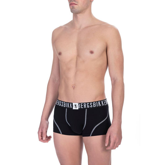 Bikkembergs Schwarz Baumwolle Herren Trunk Paar