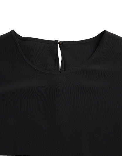 Dolce &amp; Gabbana Elegant round neck blouse in silk blend
