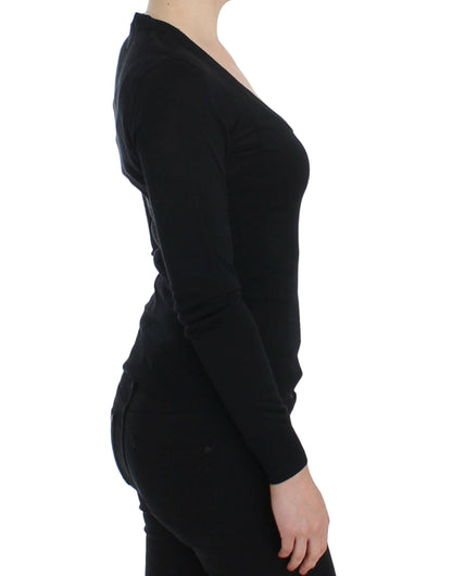 Dolce & Gabbana Schwarzer Kaschmirpullover mit Rundhalsausschnitt Pullover