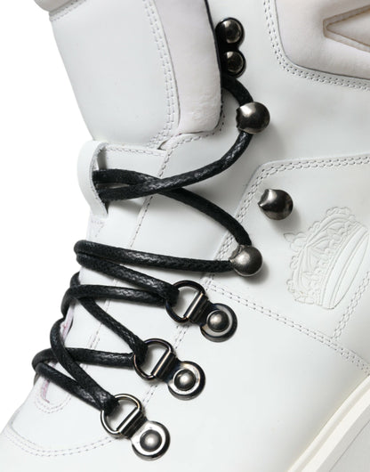 Dolce & Gabbana Weiße Vulcano Trekking-Stiefel Schuhe