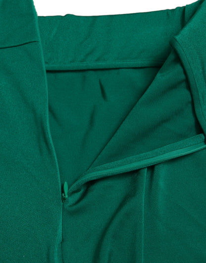 Dolce &amp; Gabbana Green Designer High Waist Leggings