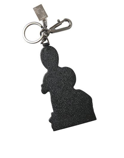 Dolce & Gabbana Leder Dominico Stefano #DGFAMILY Logo-Schlüsselanhänger