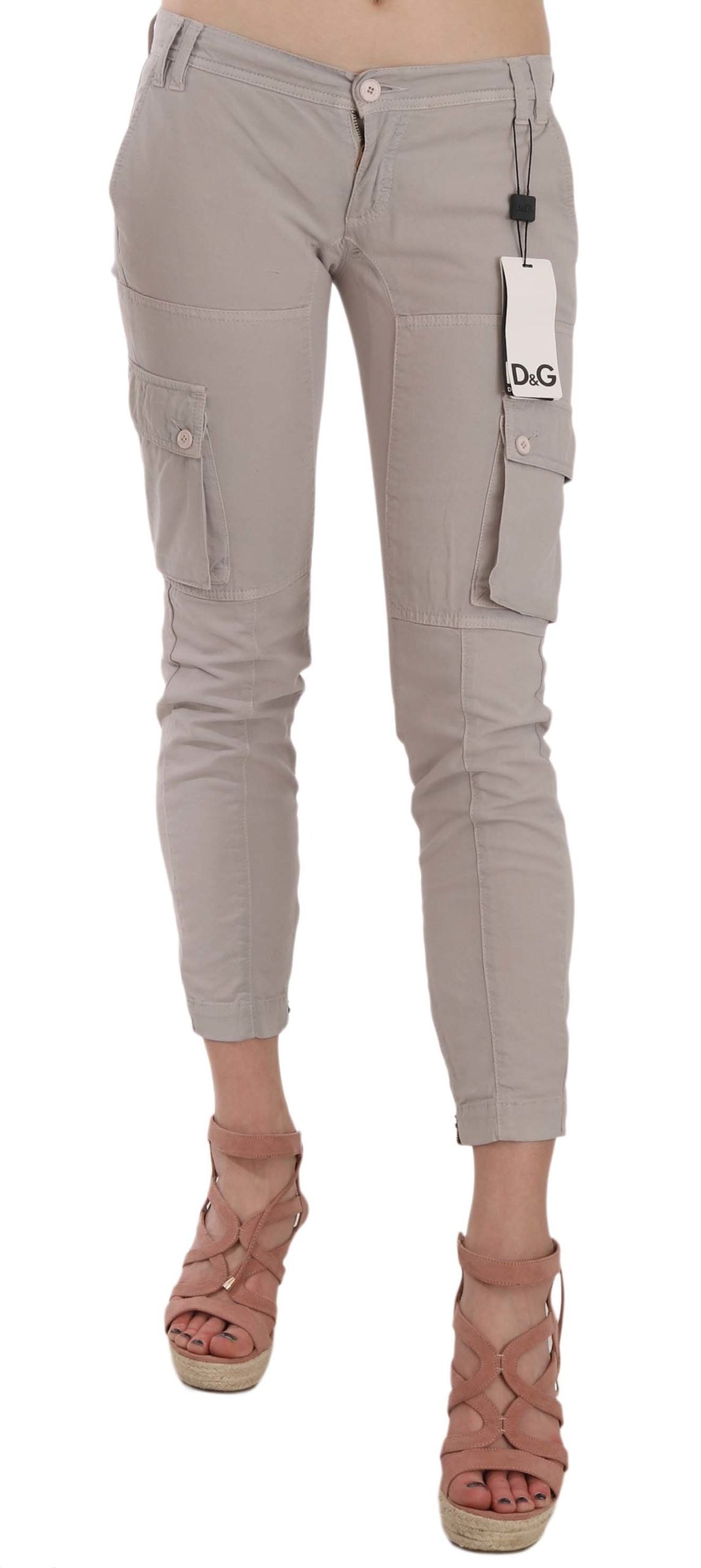 Dolce &amp; Gabbana Chic cotton-blend khaki pants