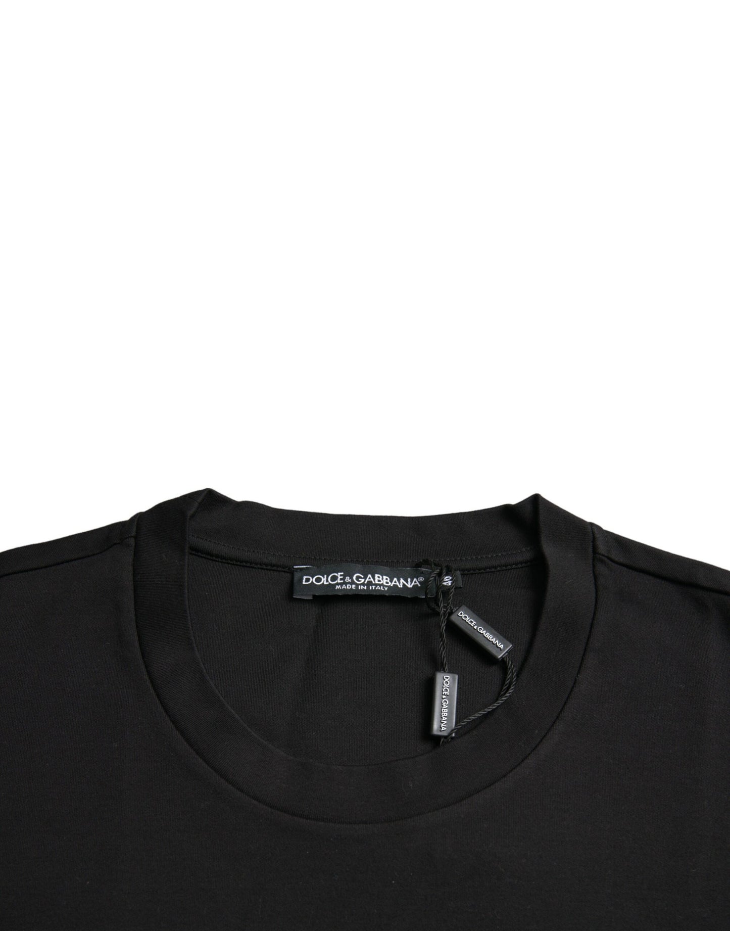 Dolce & Gabbana Schwarzes With Love Always Rundhalsausschnitt-T-Shirt