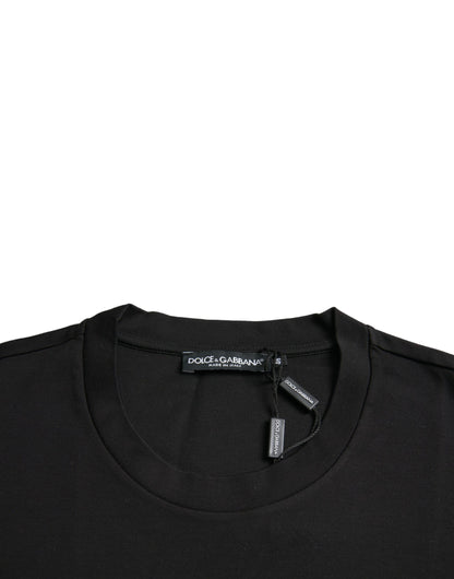 Dolce & Gabbana Schwarzes With Love Always Rundhalsausschnitt-T-Shirt